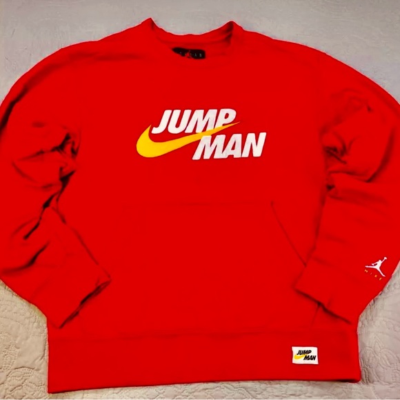 Nike Air Jordan Red Jump Man Sweatshirt NEW Women’s Large - Picture 11 of 11